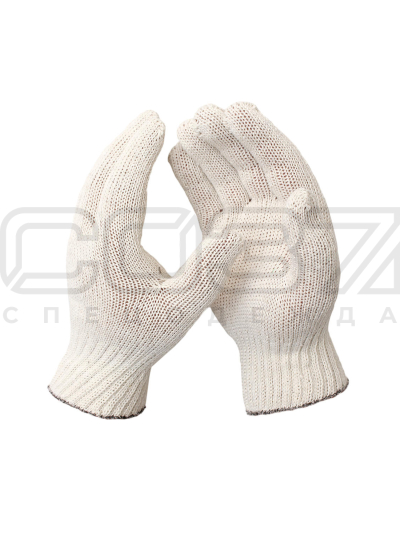 Перчатки трикотажные 5 нитей 7,5 класс вязки хб
