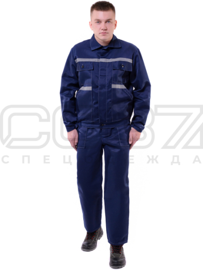 Костюм рабочий "Легион 2" тк.грета цв.тёмно-синий (куртка+пк)